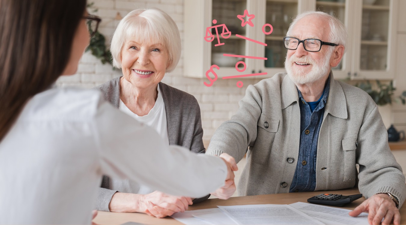 Erbrecht Schweiz: Senioren treffen sich mit Anwältin.