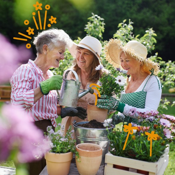 Frauen im Garten